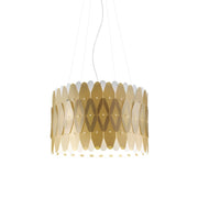 Lampadario Moderno Amanda Polilux ® New Gold E Metallo Cromo 3 Luci E27