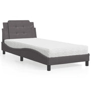 Giroletto senza Materasso Zadar Grigio 90x190 cm in Similpelle