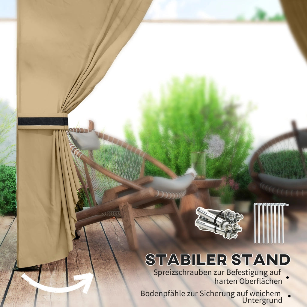 Gazebo ¨C Minimal ¨C beige 340x340 cm
