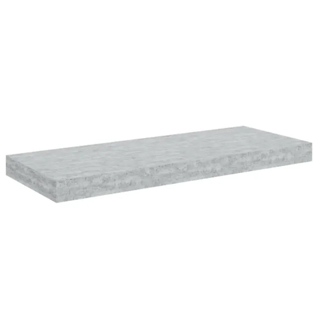Scaffali a Parete 2 pz Grigio Cemento 60x23,5x3,8 cm in MDF 326598