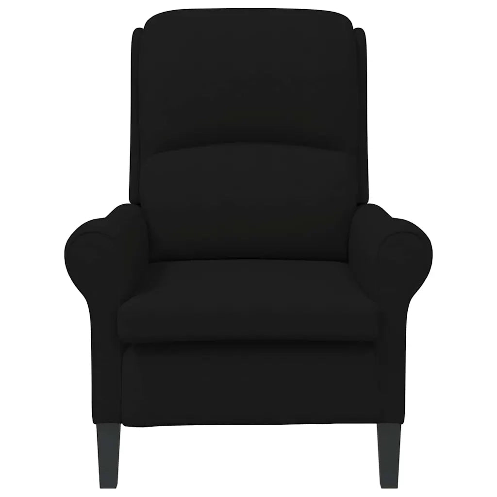 Poltrona | Sedia Relax Nero 76 x 94 x 102 cm Microfibra