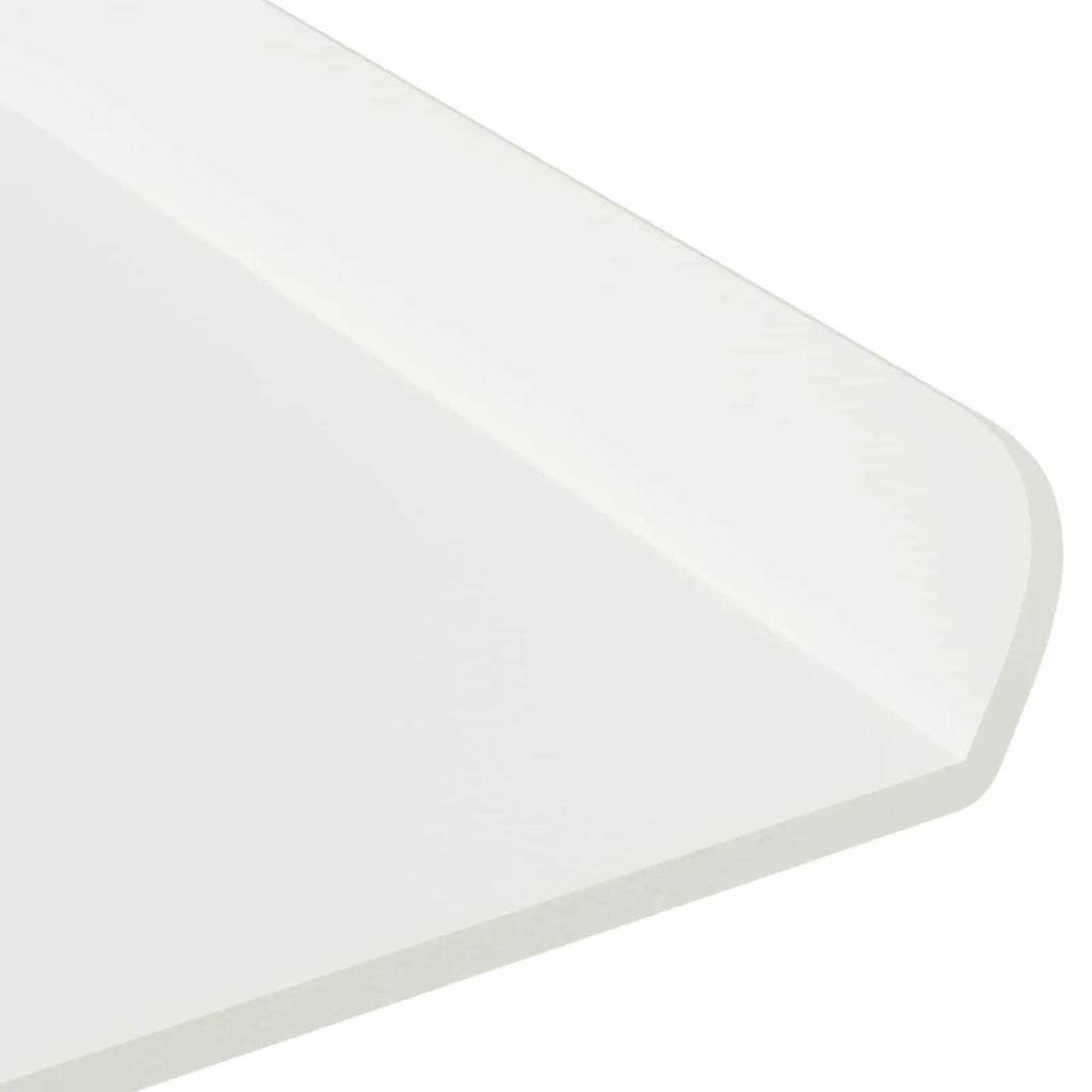 Mensola sospesa 2 pcs Bianco 80 x 18 x 2,5 cm Acciaio 8004042
