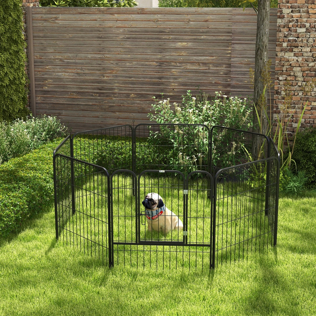 Recinto per Animali Modulabile ¨C Minimal ¨C Nero 80x80 cm