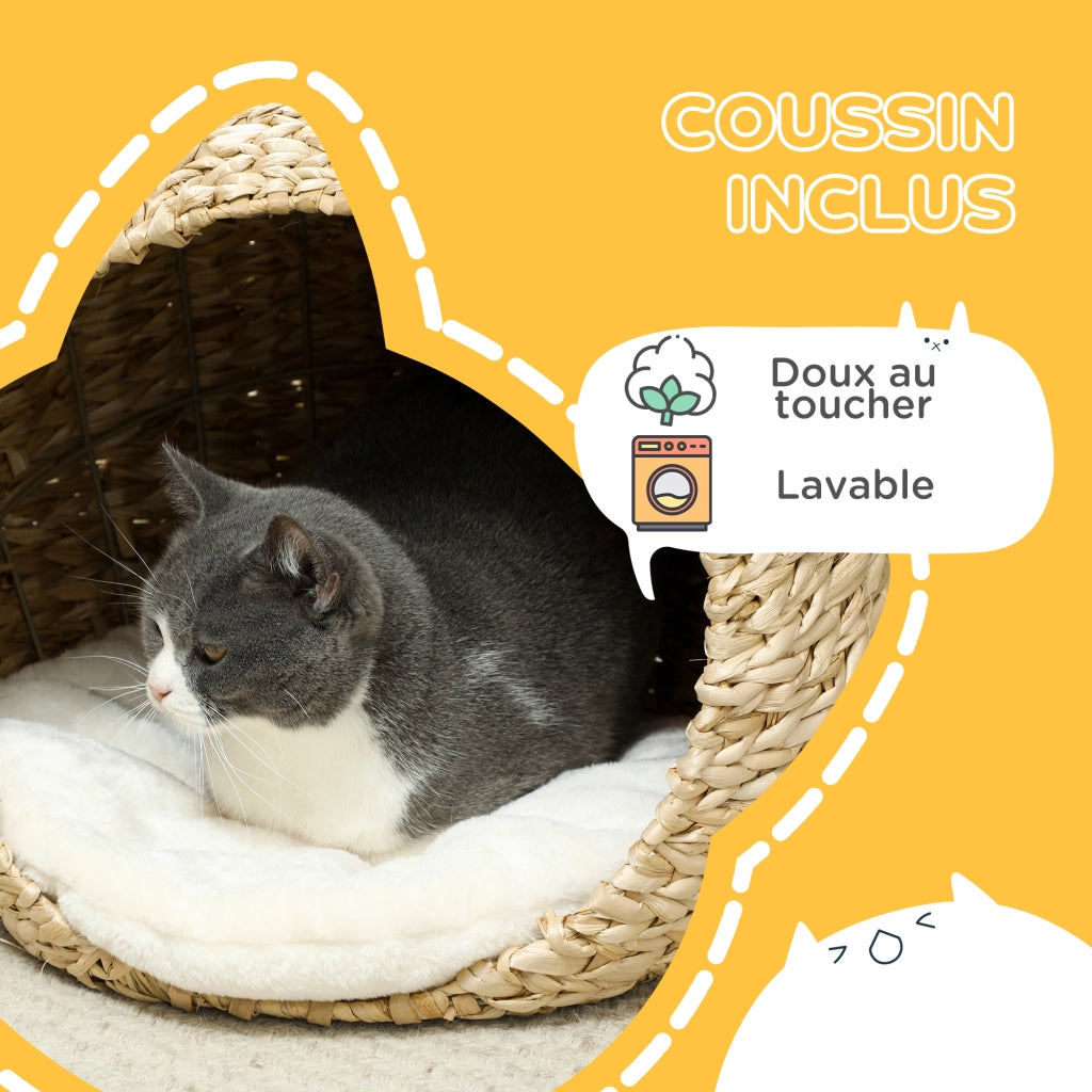Casetta per Gatti ¨C zephmum ¨C Marrone 45x41x37 cm
