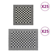 Set Strofinacci 50 pz in Cotone Nero e Bianco 136293