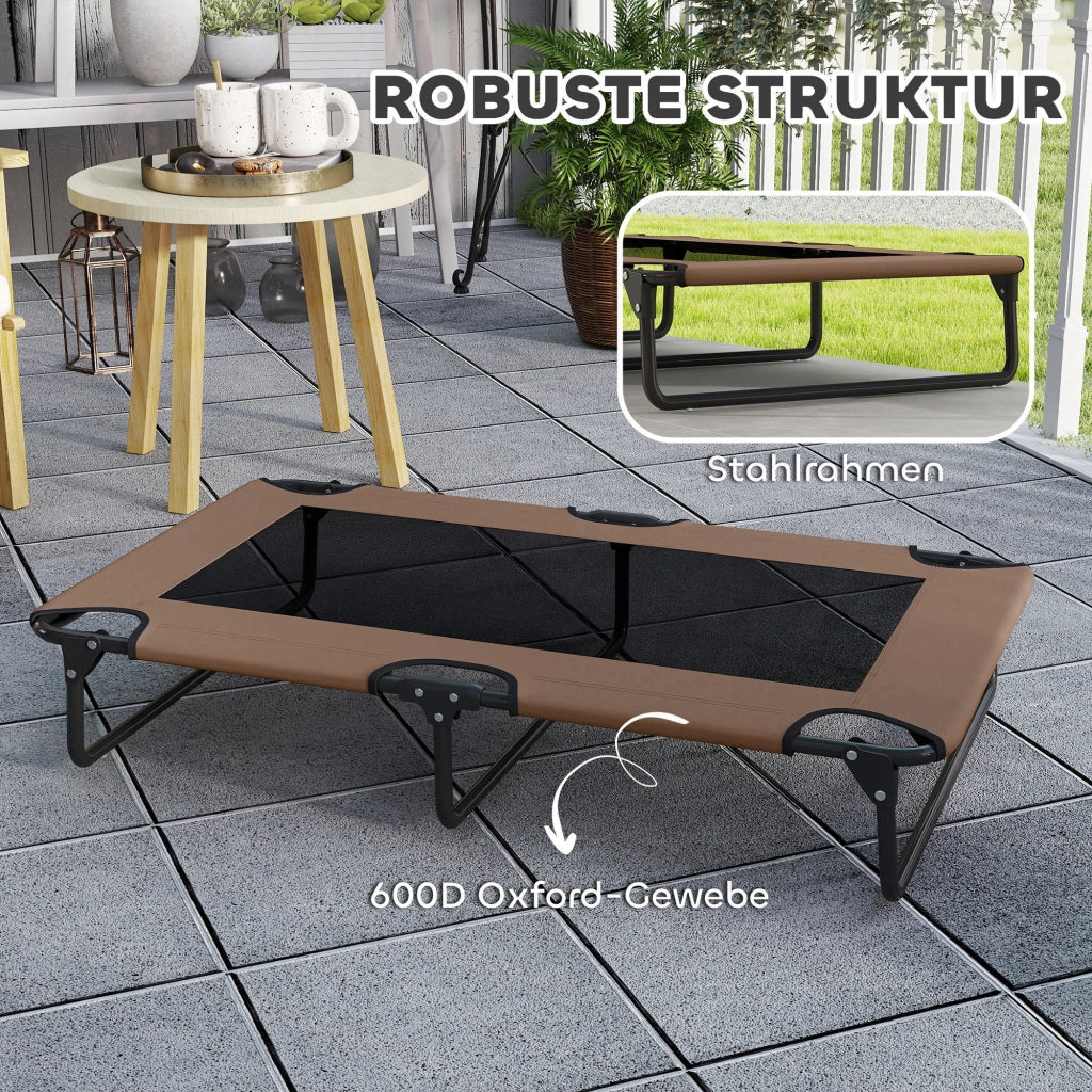 Letto per cani rialzato portatile con rete traspirante ¨C Minimal ¨C 100x75x25 cm