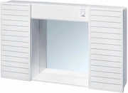 MOBILETTO DA BAGNO SIMPATY bianco con specchio e contenitore cm. 58x12x37 h
