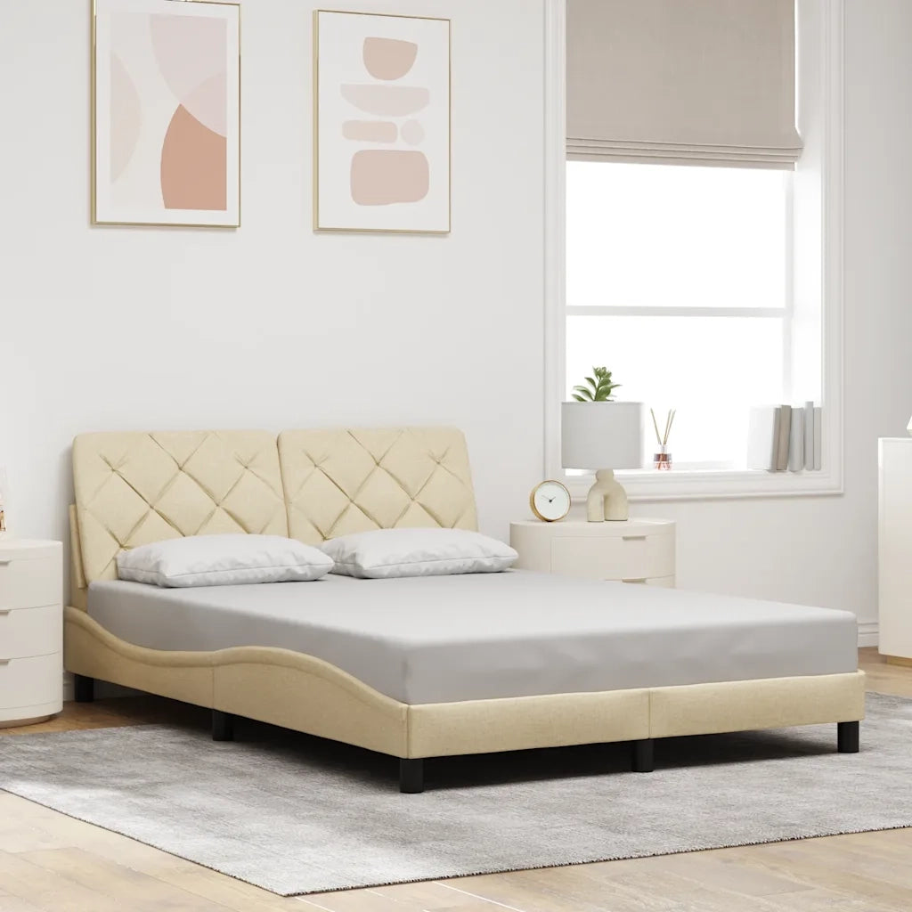 Giroletto senza Materasso Crema 120x200 cm Tessuto