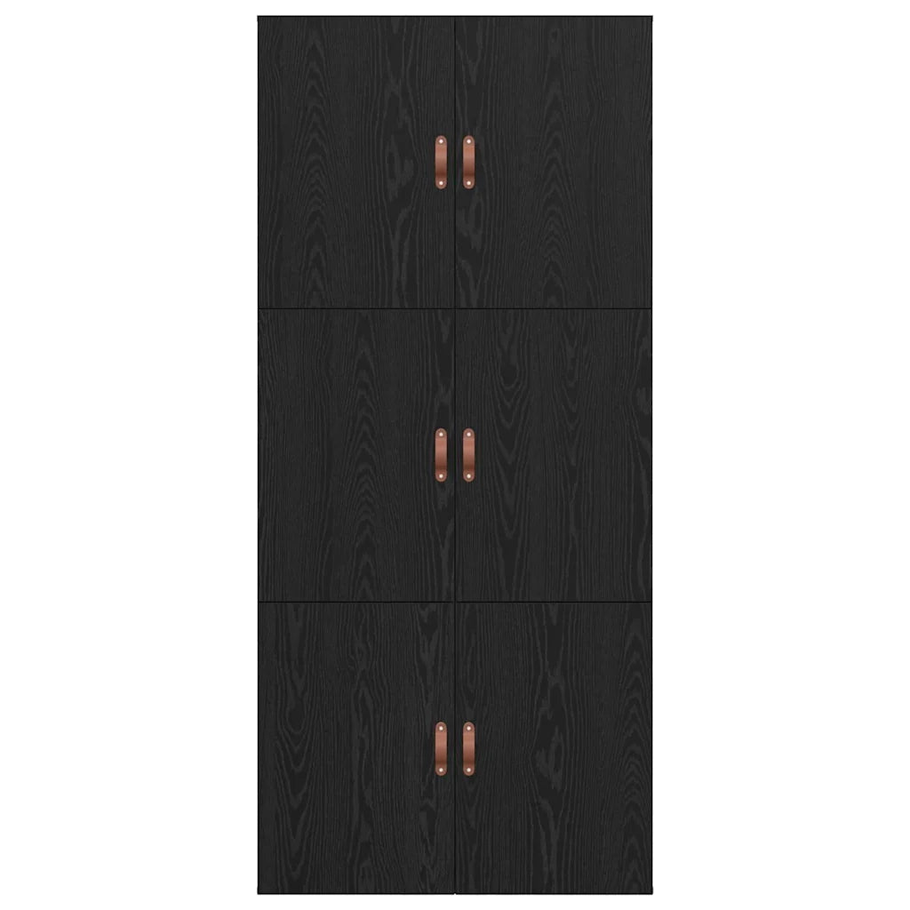 Letto singolo | Letto per adulti | Struttura letto con contenitore Rovere Nero 100 x 200 cm