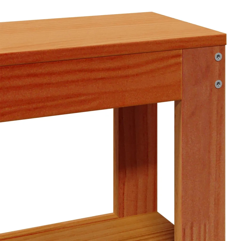 Letto senza Materasso-Struttura Letto Marrone Cera 120x190 cm in Legno di Pino 114851