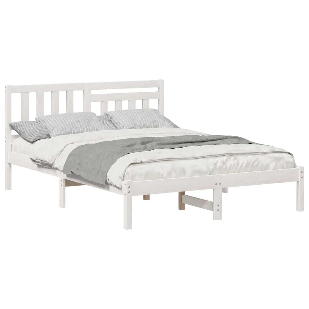 Struttura del letto-Giroletto-Rete del Letto Bianco 120 x 190 cm Pino massello 828825