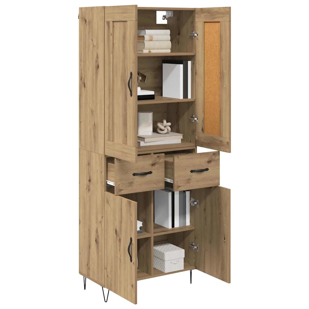 Credenza con cassetto Rovere artigianale 69,5 x 34 x 180 cm 3415946