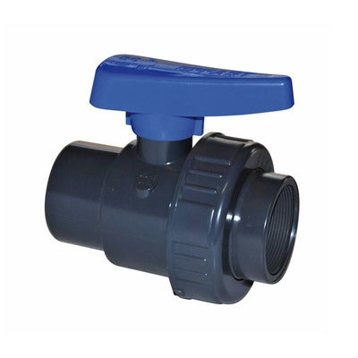 VALVOLA A SFERA MONOGHIERA IN PVC CON FILETTO FF- 2- IRRIT- pezzi 1