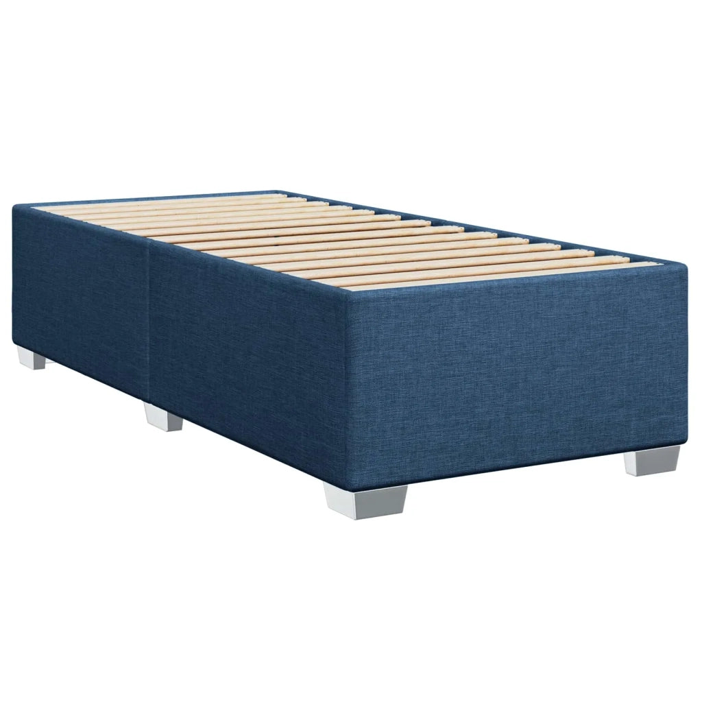 Letto box spring con materasso Blu 100 x 200 cm Tessuto 3453352