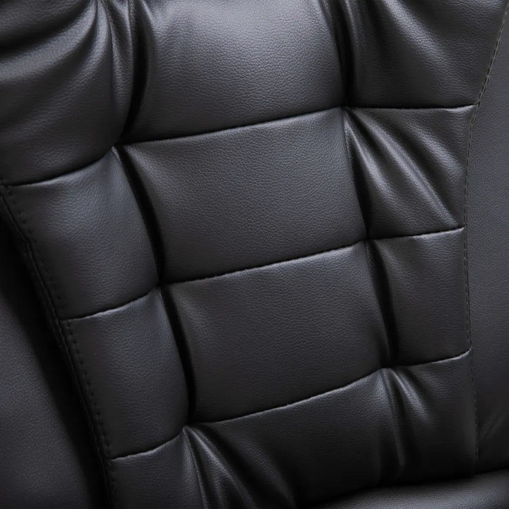 Sedia da Ufficio | Sedia da Gaming Nera in Similpelle