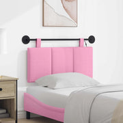 Testiera sospesa Con luce LED Rosa Tessuto 3424760