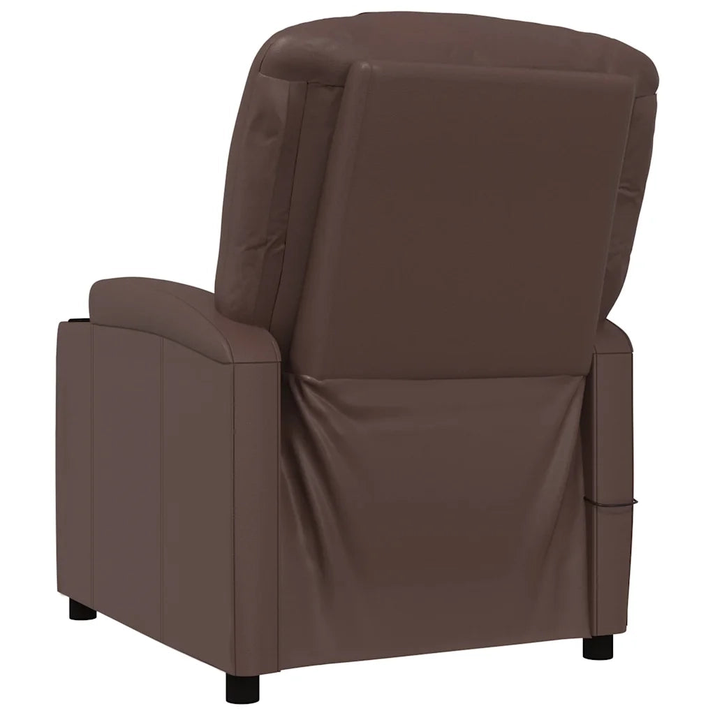 Divano Sedia-Poltrona Massaggiante Marrone in Similpelle 872869