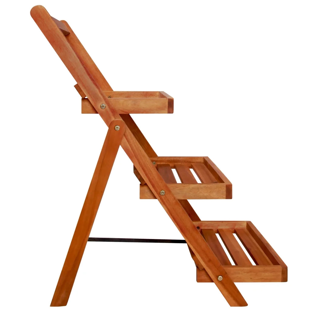 Supporto per fioriera a 3 livelli pieghevole 50 x 63 x 80 cm in acacia marrone 02_0045886