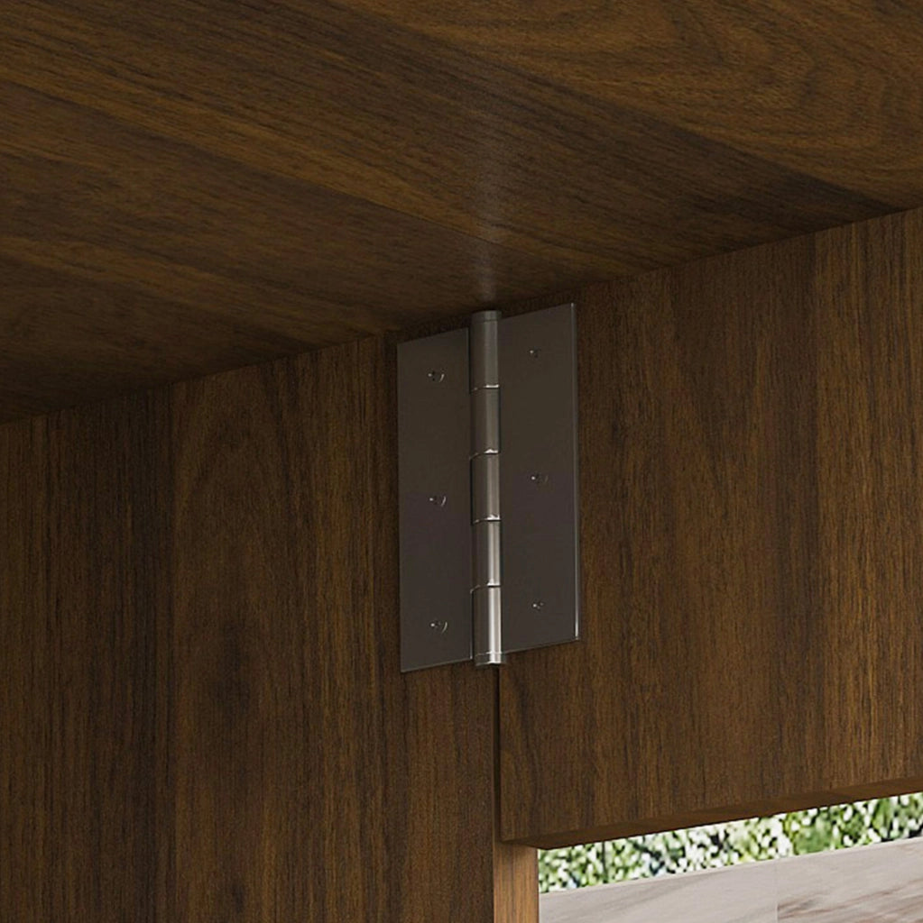 TAVOLO Pieghevole Mobile 3 in 1 110x70x80 cm MDF Color Noce