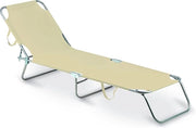 Lettino pieghevole Maiorca beige L1548019