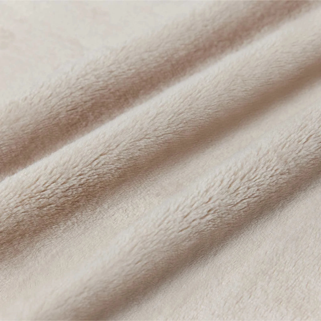 Coperte da Pile 6 pz Beige 220 x 240 cm Panno