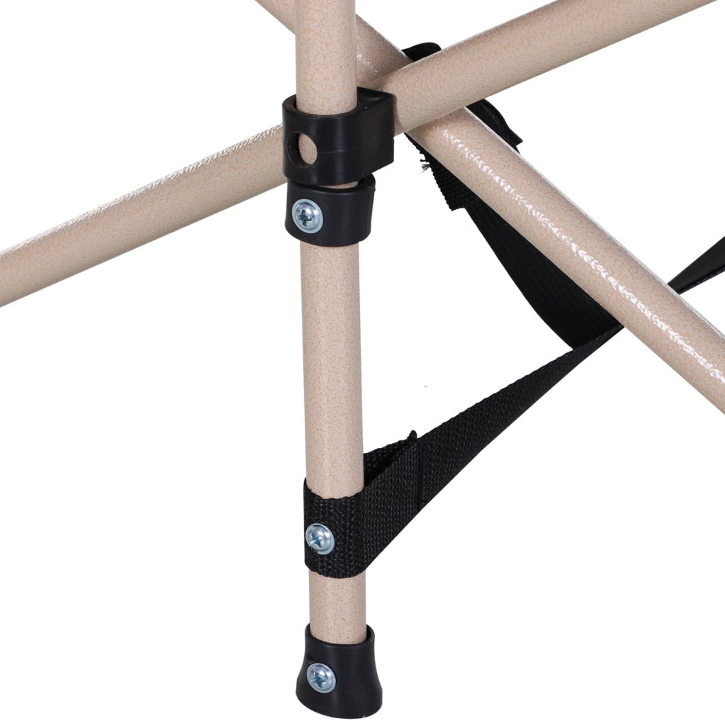 Lettino da campeggio pieghevole con borsa per il trasporto; 190x68x52 cm; blu