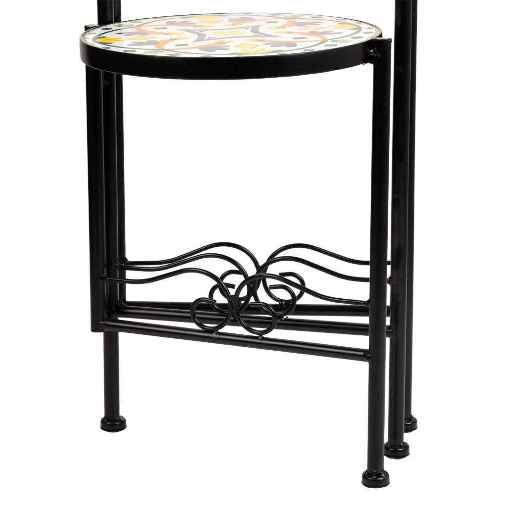 Set di 3 supporti in mosaico Multicolore e metallo