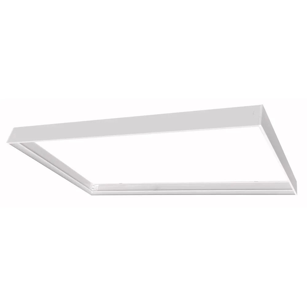 Cornice bianca a soffitto in alluminio per pannello LED 120x60