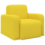 Poltrona-Divano Sedia Giallo Chiaro Tessuto 888366