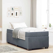 Struttura del letto Grigio scuro 80 x 200 cm Tessuto 3399255