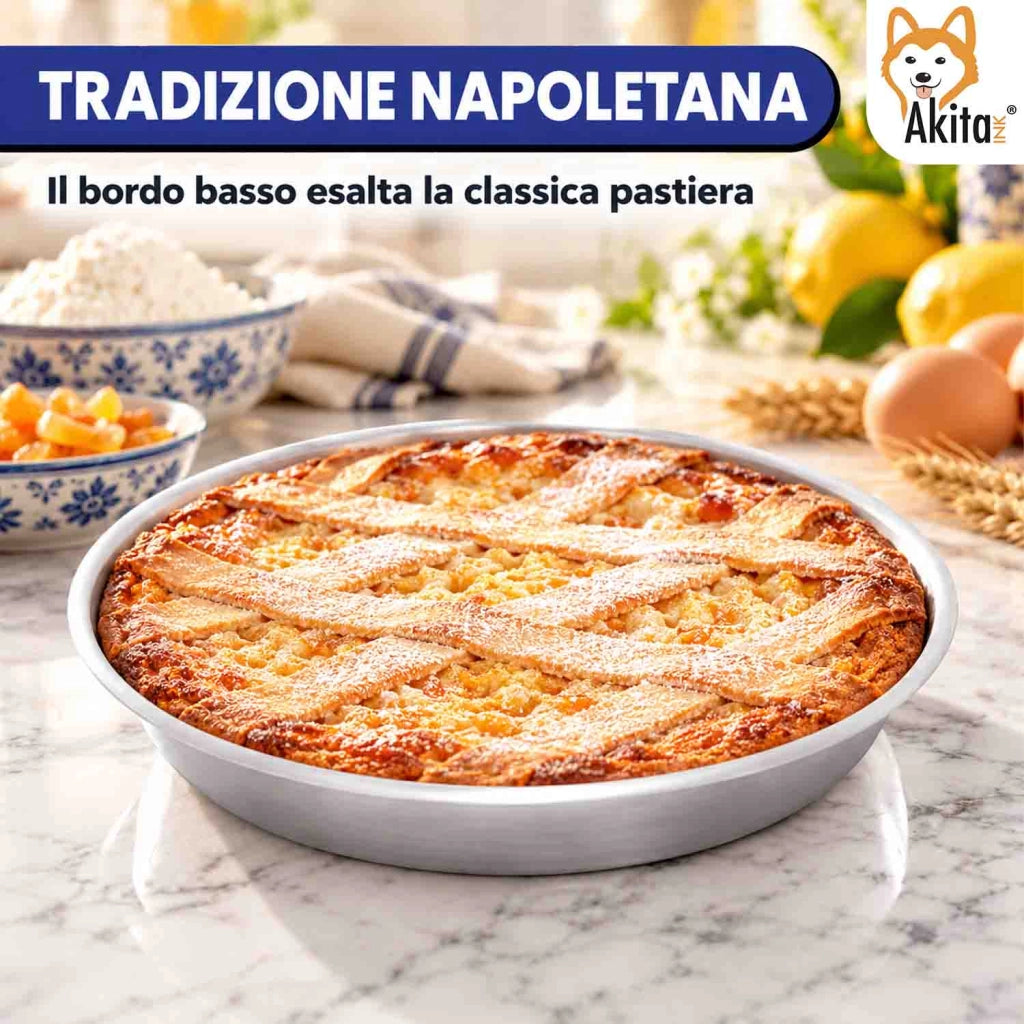 Akitaink 6 Pezzi Tortiera Conica Pastiera Alluminio 26 cm h 4 cm