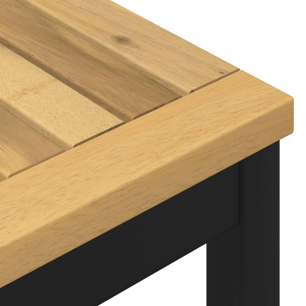 Tavolo da cena da giardino Bianco e Nero 60 x 60,5 x 75 cm 901754