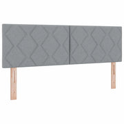 Testiera | Testata LED Grigio chiaro 160 cm Tessuto