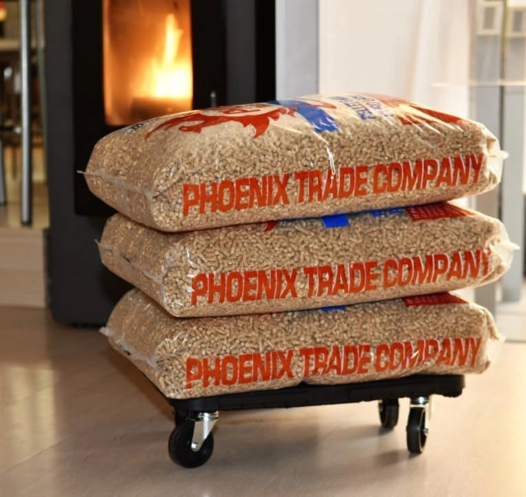 Carrello Pedana Pianale con Ruote 48x29xh12.5 cm PORTATA 300 KG NERO DOLLY