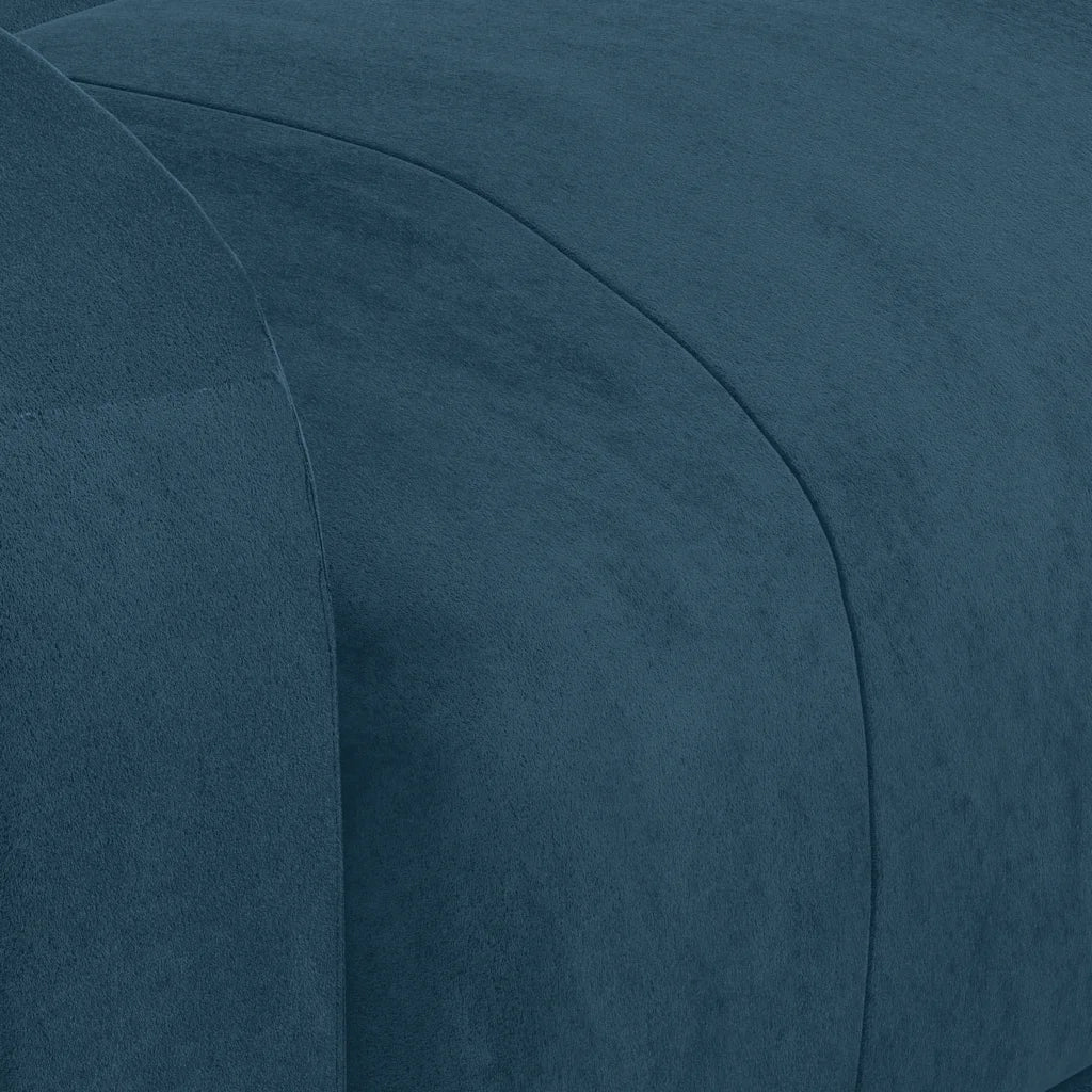 Poltrona Massaggiante Blu in Velluto 342420
