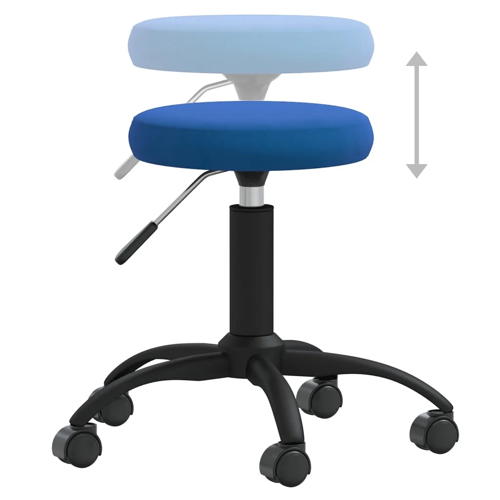 Sedia da Pranzo Blu in Velluto 3085731