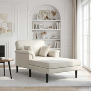 Chaise longue Crema Velluto 42048048