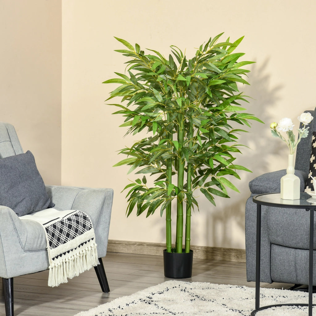 Pianta artificiale bamb¨´ ¨C Minimal ¨C 140 cm con vaso verde