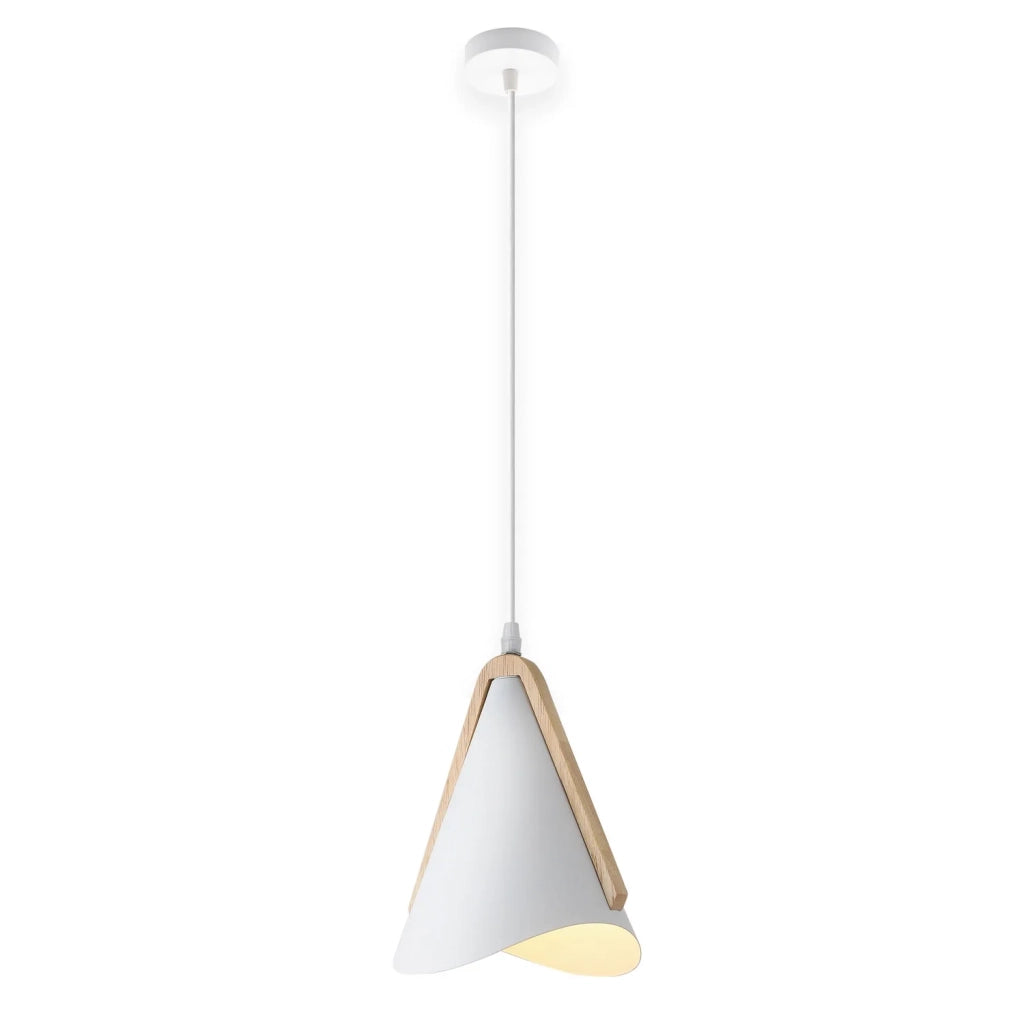 LÚZETE - LAMPADA DA SOFFITTO BIANCO/LEGNO ROSELLE