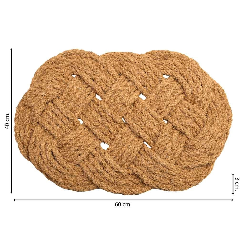 Zerbino in fibra di cocco marrone 60x40