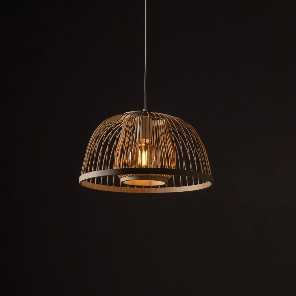 Lampada a sospensione bambù Krabi Nowodvorski 11158 E27