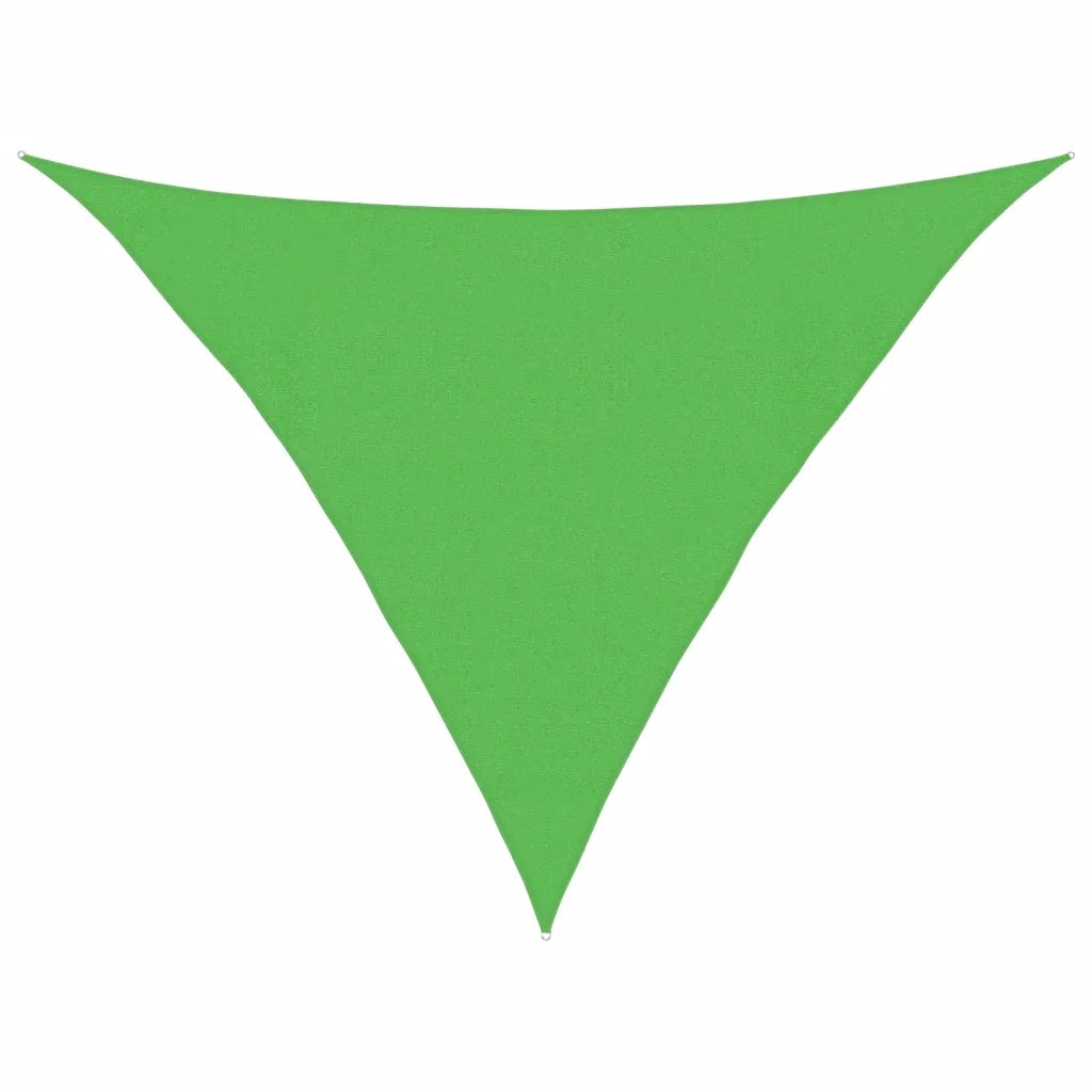 Vela Parasole-Telo Ombra-Vela Ombreggiante 160 g/m2 Verde Chiaro 4x4x5,8 m in HDPE