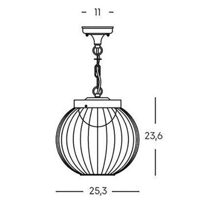 CAGE SOSPENSIONE NERO 18W LED 4000K