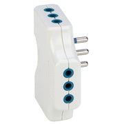 ADATTATORE TRIPLO SPAZIOZERO 10A BIANCO