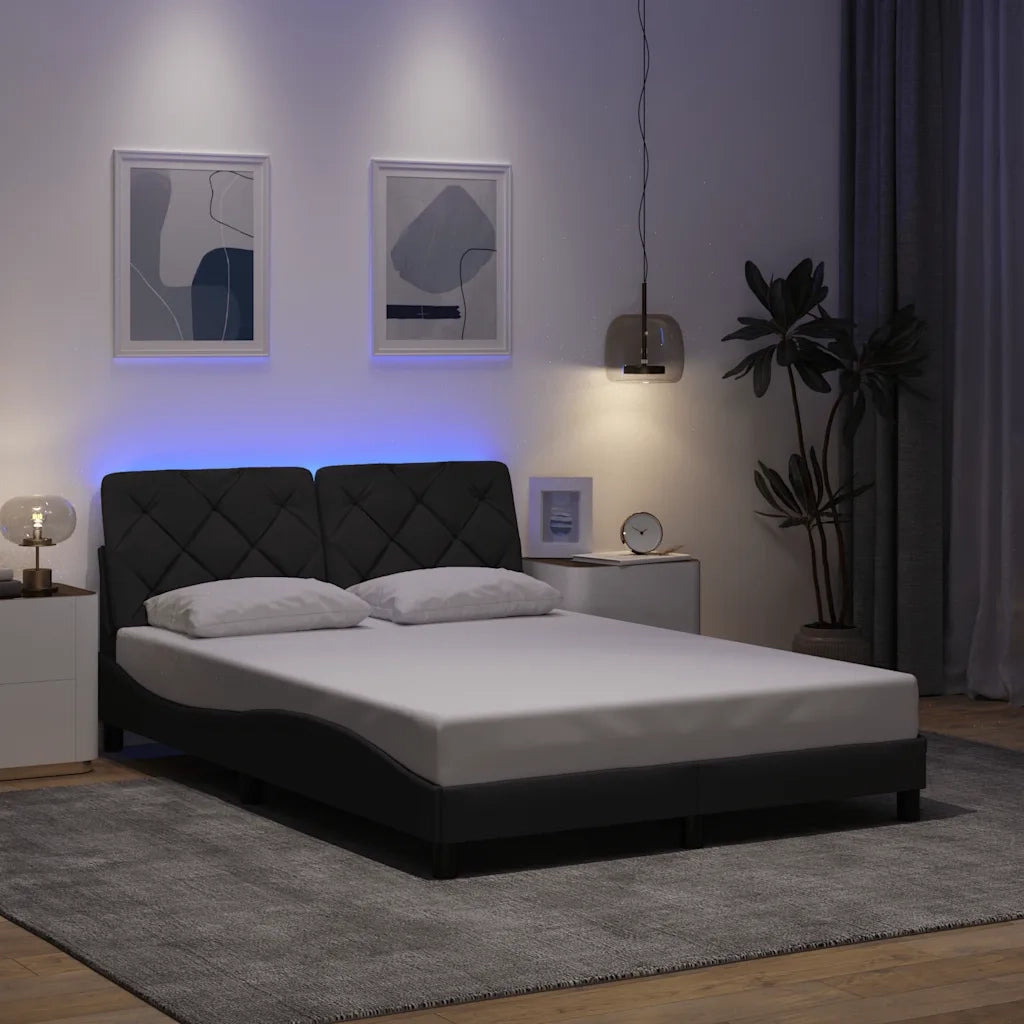 Giroletto con LED senza Materasso 140x200 cm Tessuto