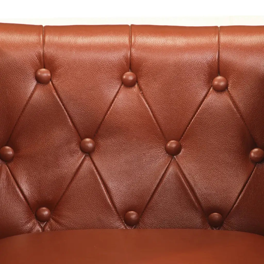 Poltrona | Sedia Relax Marrone in Vera Pelle