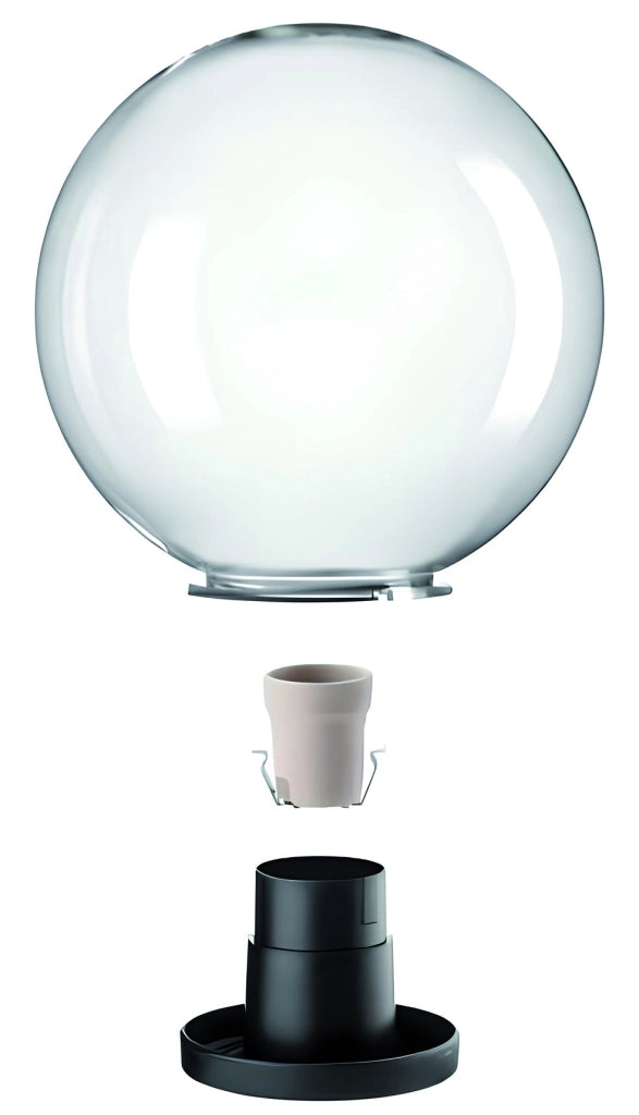 LAMPADA DIFFUSORE GLOBO Ø cm. 25 con base col. Trasparente 2.00 pz
