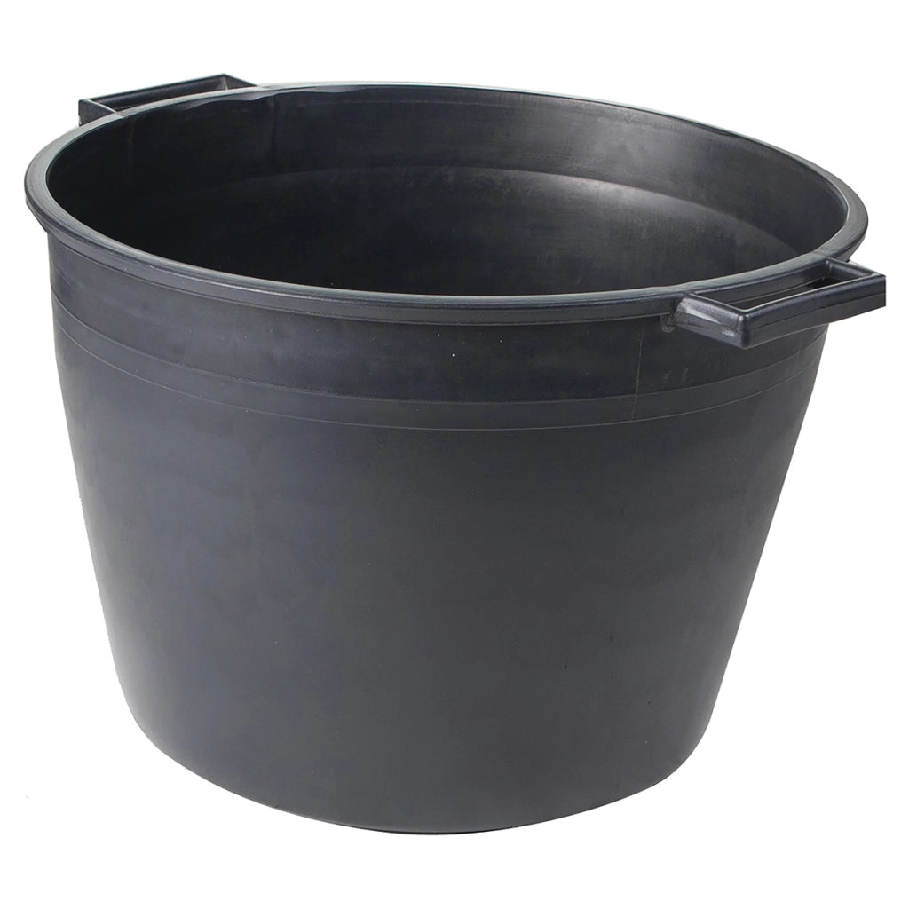 CASSA MACERIE TONDA IN PP NERO LT.40- mm 450x350x355- FF- pezzi 1