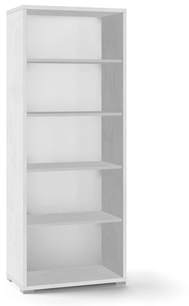 MOBILE LIBRERIA H182 L71 P41 cm FINITURA BIANCO OSSIDO FRONTALE BIANCO SARMOG Db351k