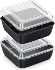 Set di 2 Forme Quadrati per Cucina con Smalto Antiriscico e Coperchio - 15x15 cm
